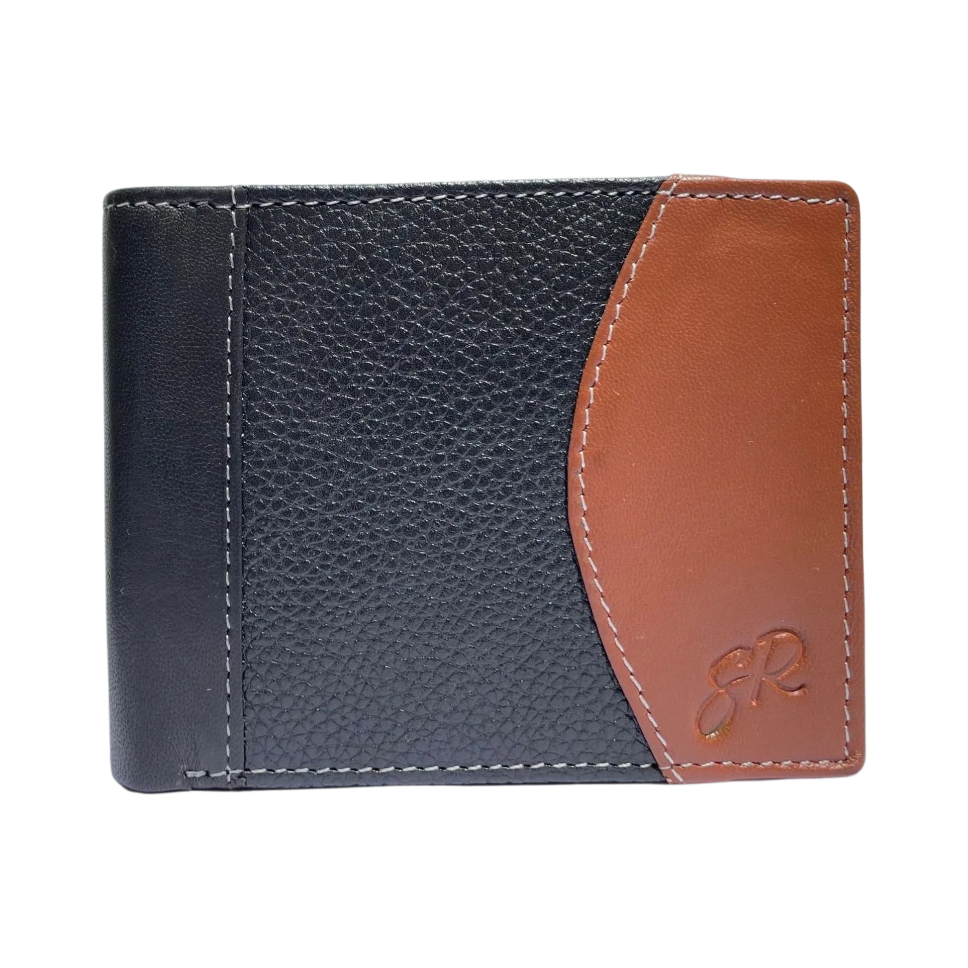 Men's bifold leather wallet - Black / Tan – Style and Rise